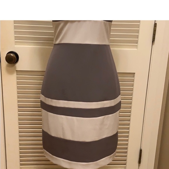 Andrew Marc Dress, Marc New York Dress in Taupe and Beige, Size 6 - Picture 3 of 14